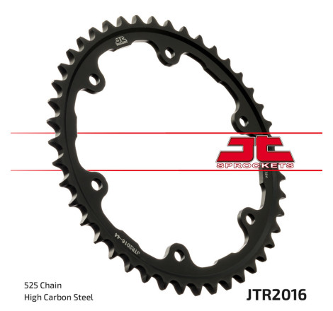 Couronne JT SPROCKETS acier standard - 525