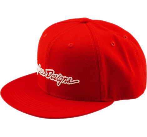 Casquette TROY LEE DESIGNS Flat Bill Snapback Signature - Team Red