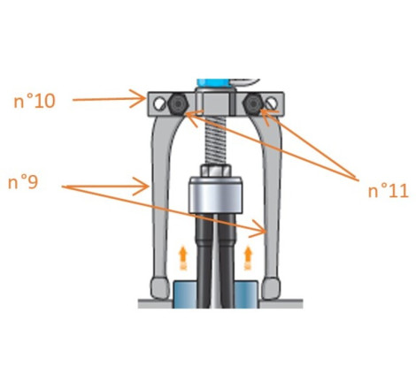 Jeu de pièces détachées NTN K2 pour kit extracteur de roulements 5-44