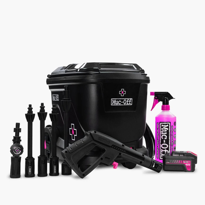 Nettoyeur haute-pression mobile pour motos Muc-Off - lavage moto professionnel portable