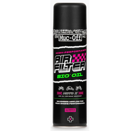 Huile filtre à air Muc-Off Bio 500ml - protection moteur moto tout-terrain haute performance