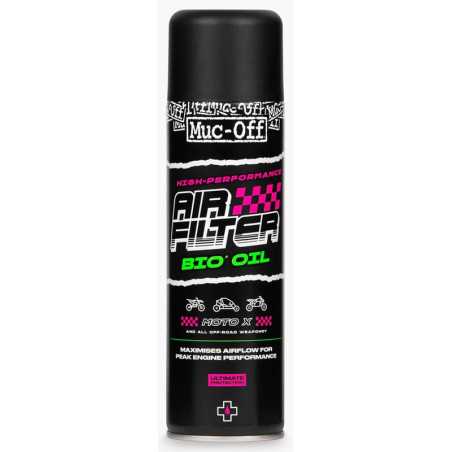 Huile filtre à air Muc-Off Bio 500ml - protection moteur moto tout-terrain haute performance