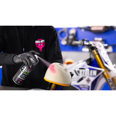 Huile filtre à air Muc-Off Bio 500ml - protection moteur moto tout-terrain haute performance