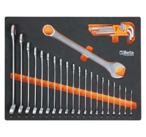 Combinaison d’ameublement d’atelier Beta Tools C45PRO 2.0 W avec 268 outils Beta Worker