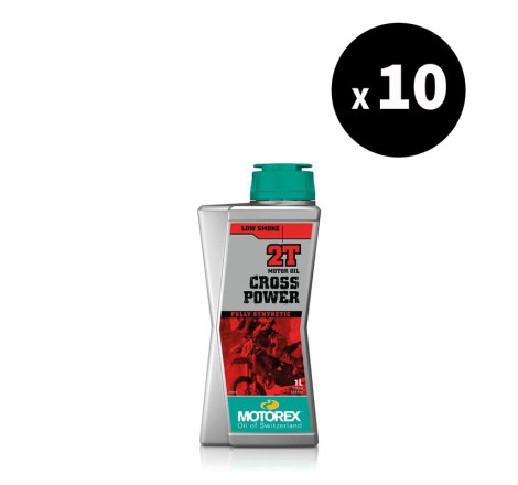 Huile moteur MOTOREX Cross Power 2T - 10x1L