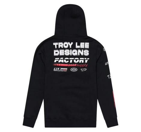 Hoodie TROY LEE DESIGNS Factory - noir