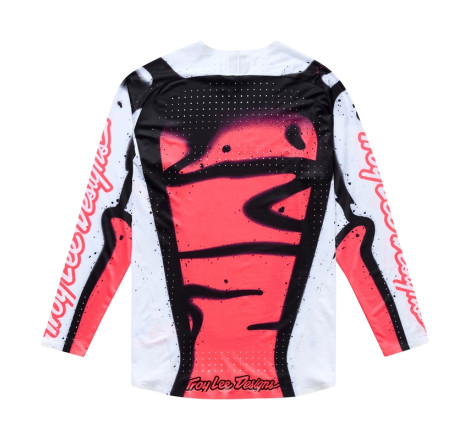 Maillot TROY LEE DESIGNS SE Ultra Membrane Taille L - blanc/Infra Red