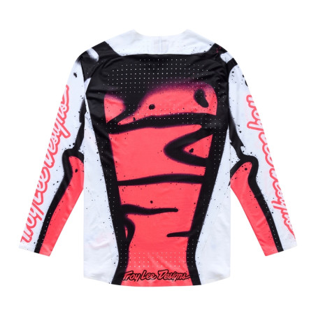 Maillot TROY LEE DESIGNS SE Ultra Membrane Taille L - blanc/Infra Red
