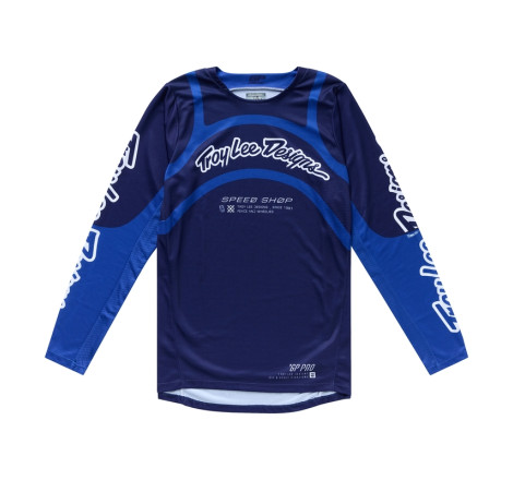 Maillot TROY LEE DESIGNS GP Pro Swerve Taille S - Navy/bleu