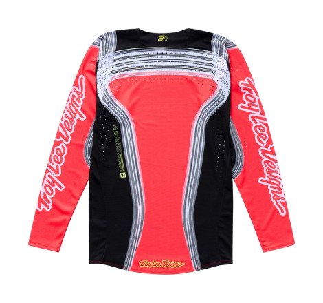 Maillot TROY LEE DESIGNS SE Pro Stripes Taille M - Infra Red/noir