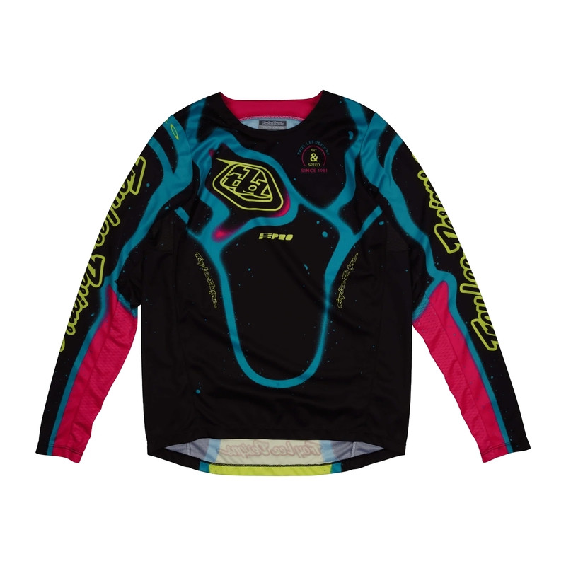 Maillot enfant TROY LEE DESIGNS GP Pro Membrane Taille YL - noir/jaune