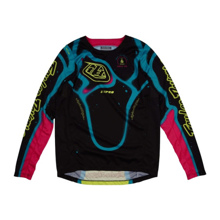 Maillot enfant TROY LEE DESIGNS GP Pro Membrane Taille YL - noir/jaune