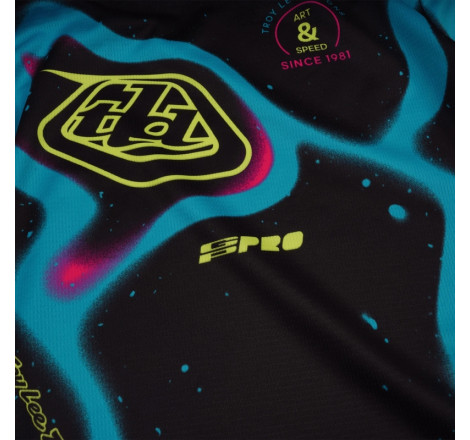 Maillot enfant TROY LEE DESIGNS GP Pro Membrane Taille YM - noir/jaune