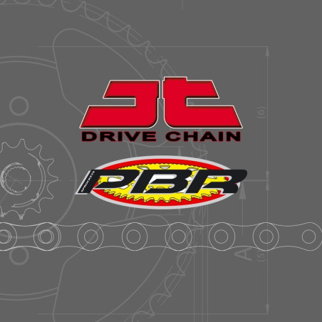 Kit chaîne JT/PBR 525Z3 15/44 super renforcé - couronne standard