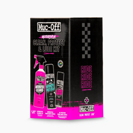 Kit d'entretien moto MUC-OFF Clean, Protect & Lube