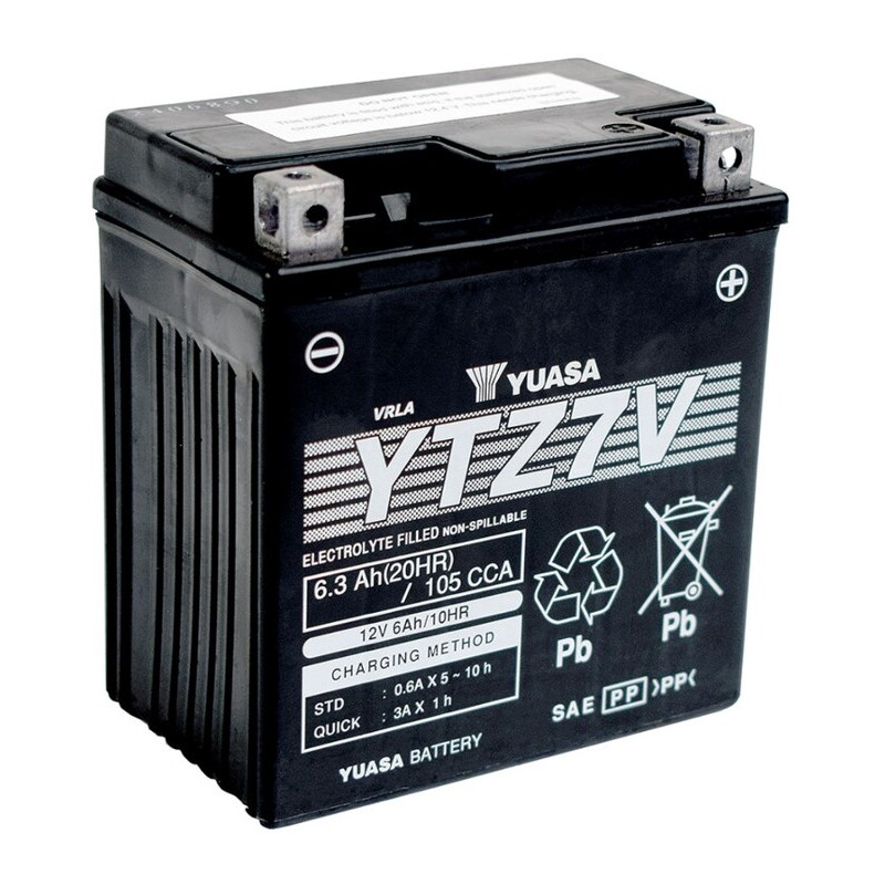 Batterie YUASA sans entretien activée usine - YTZ7V FA