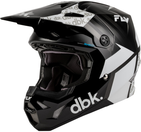 Casque FLY RACING Formula CP DBK - noir/blanc/gris