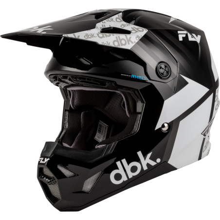 Casque FLY RACING Formula CP DBK - noir/blanc/gris