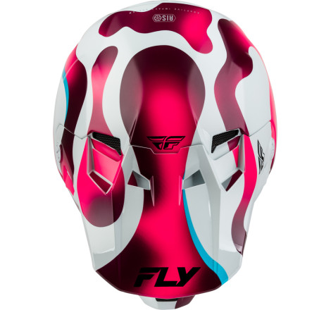 Casque FLY RACING Formula CC Vibe - blanc/rose/bleu