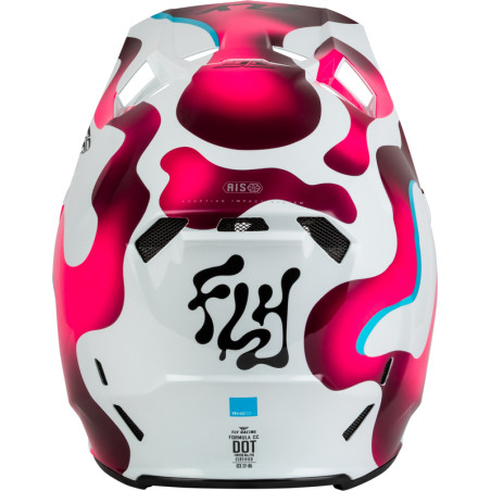 Casque FLY RACING Formula CC Vibe - blanc/rose/bleu