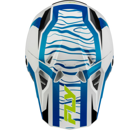 Casque FLY RACING Formula CP Charge - blanc/bleu/noir