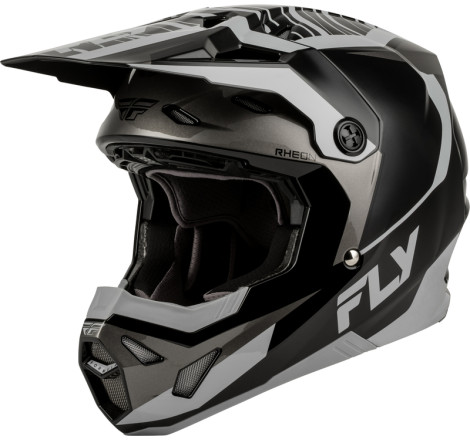 Casque FLY RACING Formula CP Charge - noir/gris/Light Grey