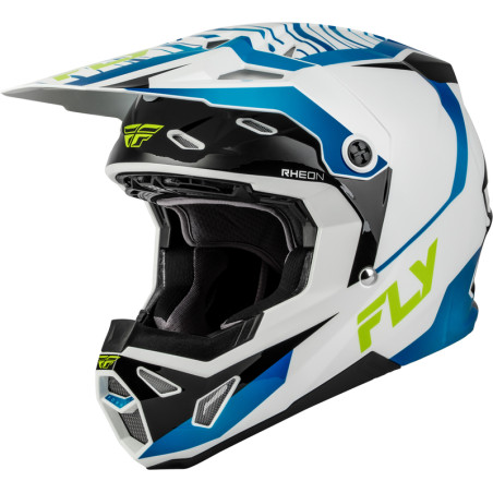 Casque FLY RACING Formula CP Charge - blanc/bleu/noir