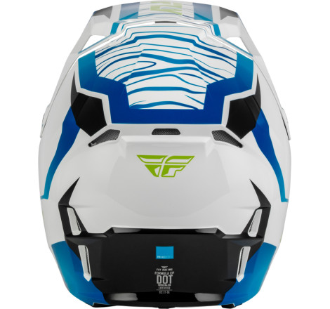 Casque FLY RACING Formula CP Charge - blanc/bleu/noir