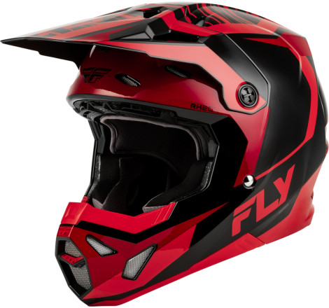Casque FLY RACING Formula CP Charge - noir/rouge