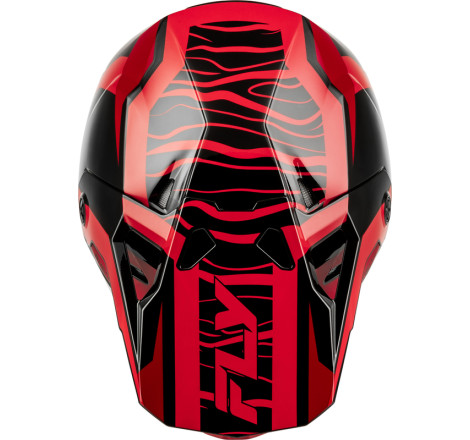 Casque FLY RACING Formula CP Charge - noir/rouge
