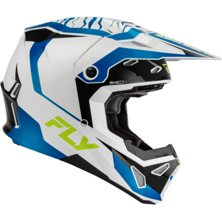 Casque FLY RACING Formula CP Charge - blanc/bleu/noir