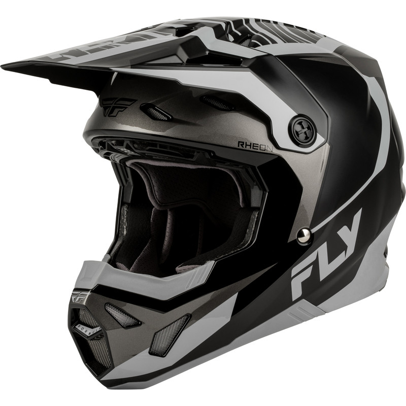 Casque FLY RACING Formula CP Charge - noir/gris/Light Grey