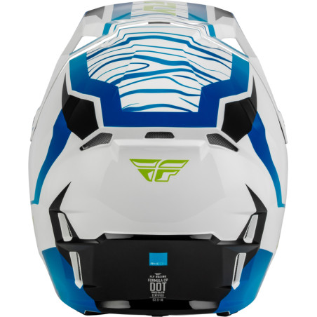 Casque FLY RACING Formula CP Charge - blanc/bleu/noir