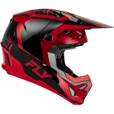 Casque FLY RACING Formula CP Charge - noir/rouge