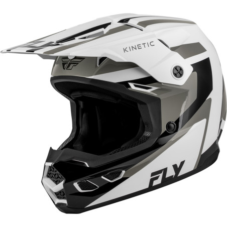 Casque FLY RACING Kinetic Sync - blanc/noir/gris