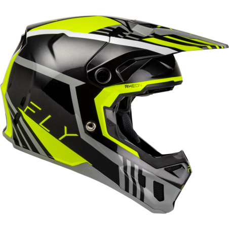Casque FLY RACING Formula CC Strike - gris/noir/Hi-Vis