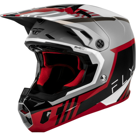 Casque FLY RACING Formula CC Strike - gris/rouge/noir/blanc