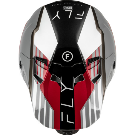 Casque FLY RACING Formula CC Strike - gris/rouge/noir/blanc