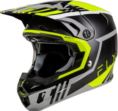 Casque FLY RACING Formula CC Strike - gris/noir/Hi-Vis
