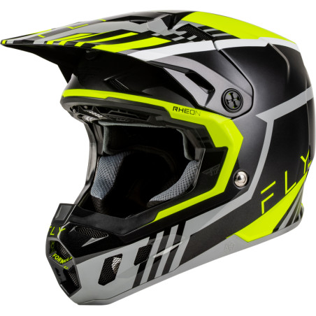 Casque FLY RACING Formula CC Strike - gris/noir/Hi-Vis
