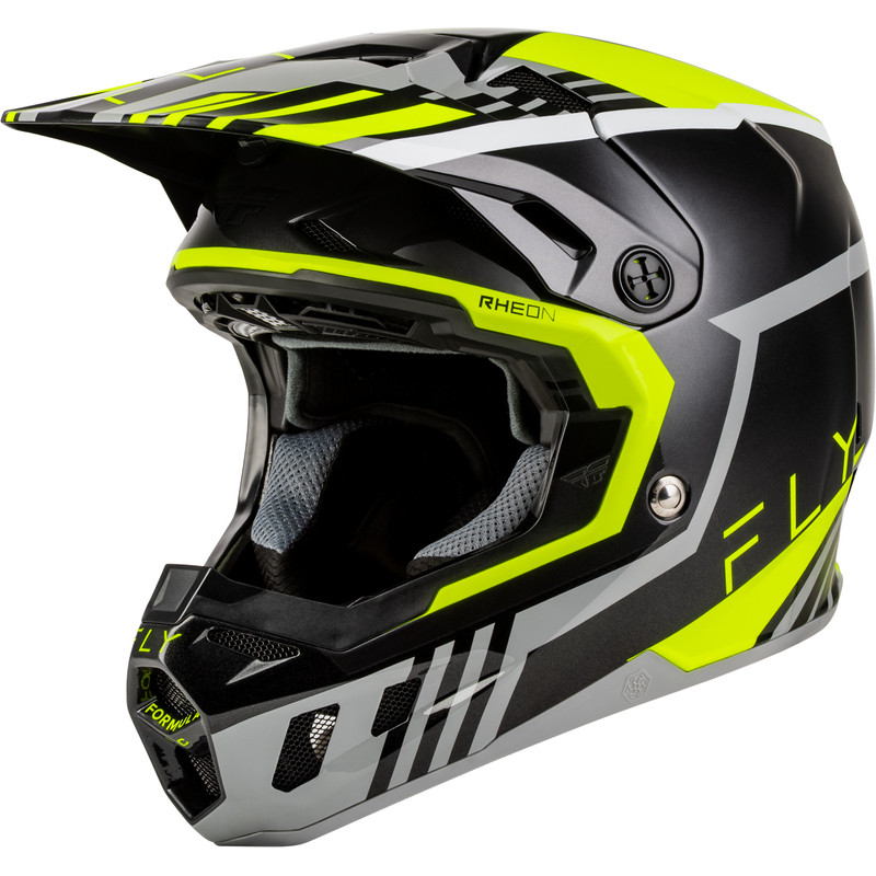 Casque FLY RACING Formula CC Strike - gris/noir/Hi-Vis