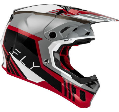 Casque FLY RACING Formula CC Strike - gris/rouge/noir/blanc
