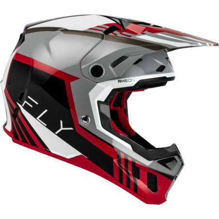 Casque FLY RACING Formula CC Strike - gris/rouge/noir/blanc