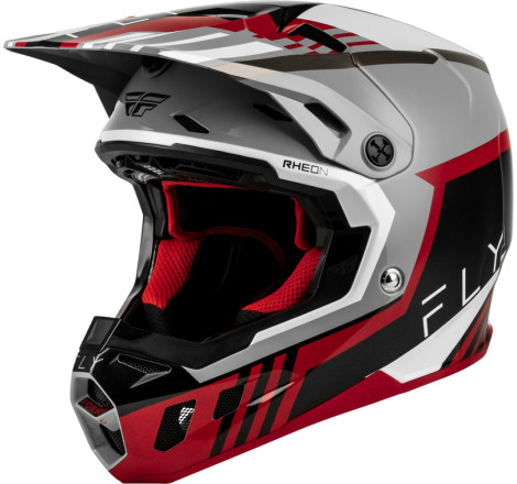 Casque FLY RACING Formula CC Strike - gris/rouge/noir/blanc