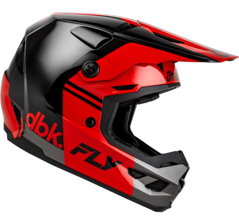 Casque FLY RACING Kinetic DBK 27 - noir/rouge/gris