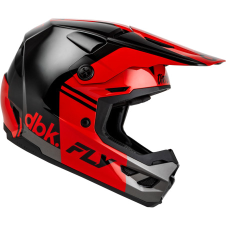 Casque FLY RACING Kinetic DBK 27 - noir/rouge/gris