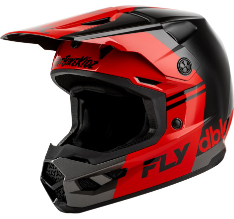 Casque FLY RACING Kinetic DBK 27 - noir/rouge/gris