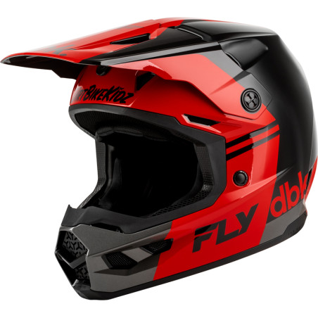Casque FLY RACING Kinetic DBK 27 - noir/rouge/gris
