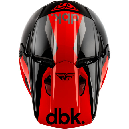 Casque FLY RACING Kinetic DBK 27 - noir/rouge/gris