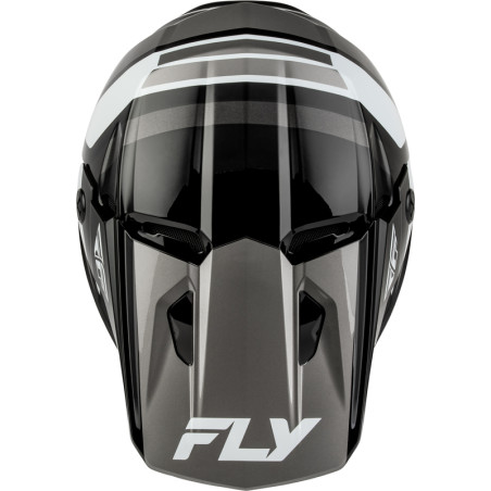 Casque enfant FLY RACING Kinetic Scrap - noir/blanc/gris